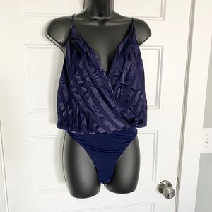 New Michelle Mason Silk Wrap Bodysuit
